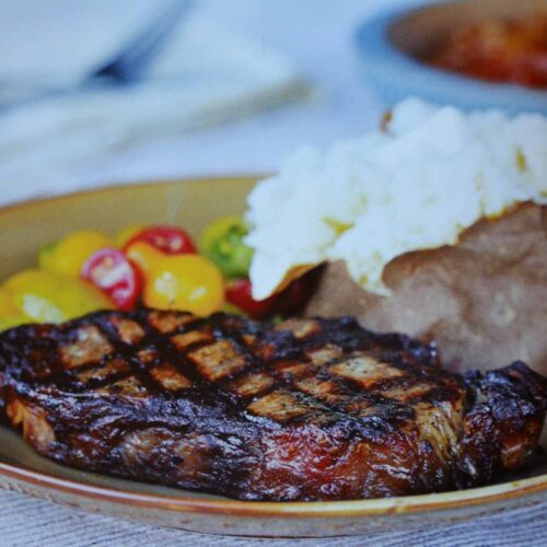 Rossotti Ranch veal steak with potato
