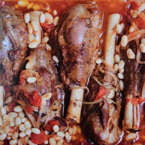 Rossotti Ranch braised goat and beans