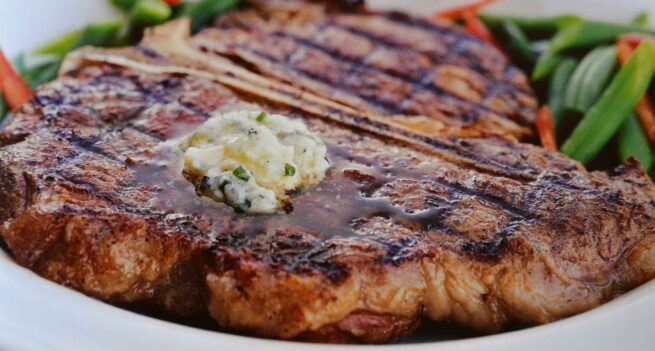 Rossotti Ranch veal steak with melting butter