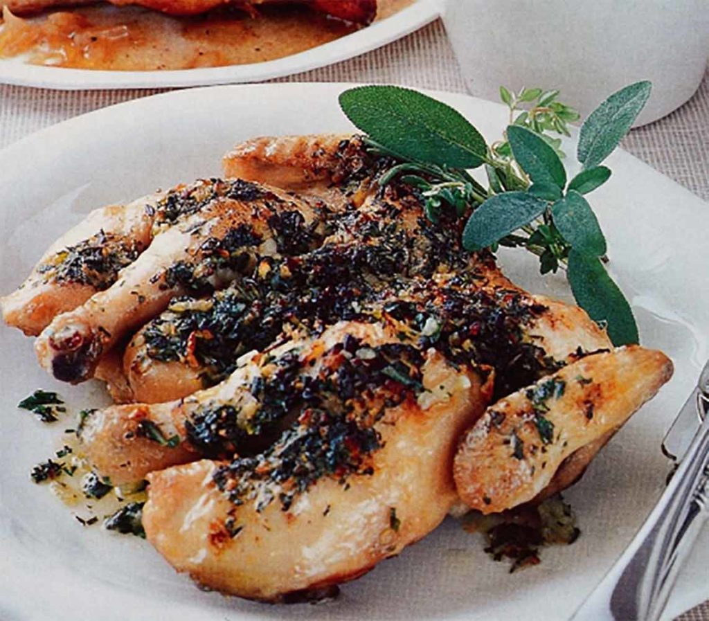 Spatchcock Chicken with Herbs de Provence Butter Rossotti Ranch